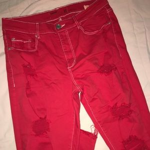 Garage red jeans